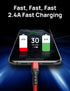 JSAUX ?Apple MFi Certified? Lightning Cable 6ft, iPhone Charger Cable Nylon Braided Heavy Duty, Upgraded C89 USB Lightning Cord for iPhone 11 Xs M...