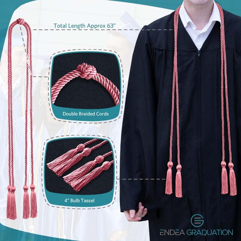 Endea Graduation Double Honor Cord (Pink)...