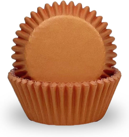 qiqee Mini 300-Count Cupcake Liners Cupcake Cups Food Grade Orange Cupcake Papers Baking Cups Cupcake Wrappers (Mini Size)...