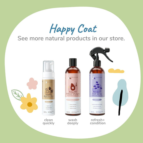 kin+kind Dog Deodorizing Spray - Safe, Natural, & Easy to Use Pet Odor Eliminator, Premium Cat/Dog Detangler Spray Formula Made w/Aloe, Dog Deodor...