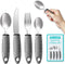 Adaptive Utensils, Adaptive Utensils 4pcs for Hand Tremors,Elderly, Arthritis,Parkinsons-Built Up Utensils for Adults–Easy Grip Aids Handle–2.5oz ...