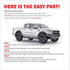 GOLD HOOK Z71 Offroad Truck Decals - 2014-2018 Bedside Stickers (Set of 4)...