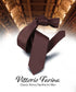 Vittorio Farina Solid Slim Skinny Ties for Men & Women - Silky Satin Thin Men's Pencil Ties...