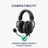 kwmobile Replacement Ear Pads Compatible with Kingston HyperX Cloud II/Cloud 2 / Cloud 1 (Set of 2) - Cooling Gel Earpads - Black...