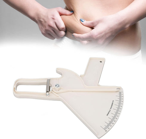 Body Fat Caliper, Professional Double Spring Skinfold Calipers and Body Fat Tape Measure Tool for Accurately Measuring Skin Fold Fitness(White)...