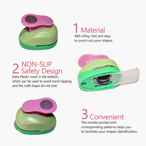 CADY Crafts Punch 2-Inch Paper Punches Craft Punches (Circle 5cm)...