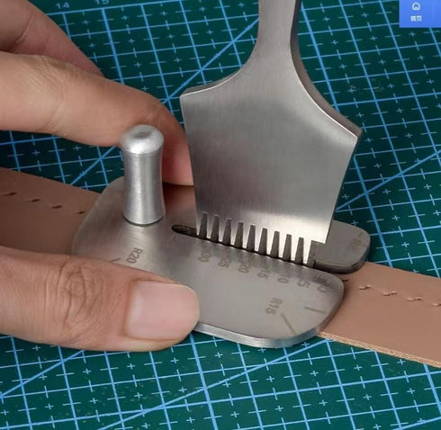 Leather Sewing Aid Tool, Constructed from Durable Stainless Steel, Serves as a Guide for Precise Punching, Equivalent to a Diamond Lace Chisel or ...