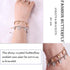 Butterfly Crystal Anklets Women Sparkly Diamond Ankle Bracelets Butterflies Pendant Bracelet Rhinestone Foot and Hand Chain Jewelry (Silver)...