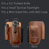 diodrio EDC Leather Knife Sheath Organizer Pouch with Pen Loop, Full Grain Leather, Chestnut...