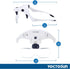 YOCTOSUN Head Mount Magnifier with 2 Led Professional Jeweler's Loupe Light Bracket and Headband are Interchangeable...