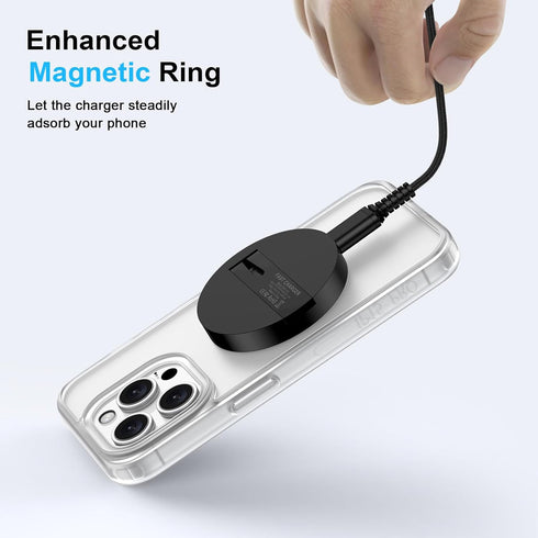Samsung Wireless Charger Android Fast Charging Pad Wireless Phone Charger for Samsung Galaxy S24 Ultra S24+ S24 S23 S22 S21 S20 S10, Magnetic Mags...