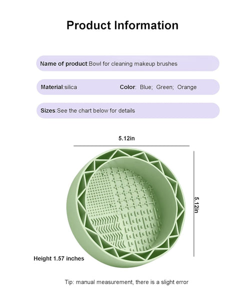 Silicone makeup brush cleaner with Drying rack ? makeup brush cleaner bowl?makeup brush cleaner mat 3 in 1 silicon Upgrade for Brushes, Powder Puf...