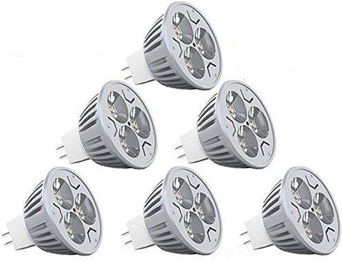 CTKcom MR16 3W LED Bulb(6 Pack)-Warm White 2700K LED Bulbs 35W Halogen Equivalent Ultra Bright 60 Degree Beam Angle Recessed Track Light Landscape...