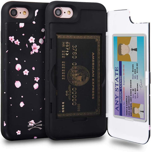 TORU CX PRO for iPhone SE 2022 / SE 2020 / iPhone 8 / iPhone 7 Case Wallet | Protective Shockproof Heavy Duty Cover with Hidden Card Holder & Card...