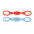 Nuby Dip & Scoop Spoons - (2-Pack) Baby Led Weaning Spoons for Babies - 6+ Months - Red and Blue...