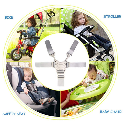 High Chair Straps, Adjustable Harness Baby Safety Strap Belt for Stroller Pushchair Pram Buggy High Chair Baby Harness Safety Harness Strap Belt (...