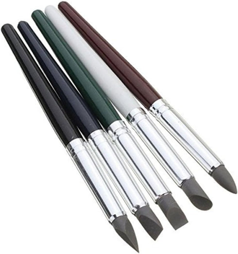 COMIART Clay Sculpture Tools Silicon Color Shapers Painting Brushes Size 6...