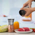 Stainless Steel Pepper Mill Shaker and Salt Grinders?Mill Salt & Pepper Lid - Easy To Use and Adjustable Salt and Pepper?Stainless Steel Grinder T...