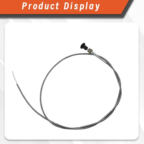labwork 237 Mower Rotary Universal Push Pull Choke Cable 63" Inner 60" Conduit (2-3/4" Travel)...