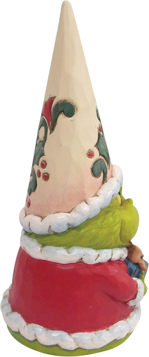 Enesco Jim Shore Dr. Seuss The Grinch Gnome Holding a Gift Figurine, 5.5 Inch, Multicolor,Green...