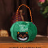 4 Styles Halloween Goody Bags Trick or Treat Candy Bags Velvet Tote Bags Gift Basket for Kids Party Favor, Pumpkin Ghost Black Cat Witch Halloween...