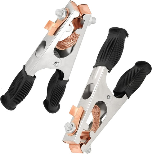 Welding Ground Clamp, 500A Electroplated Welding Earth Clip, Copper Grounding Clamp for Manual Welder(US Type)...