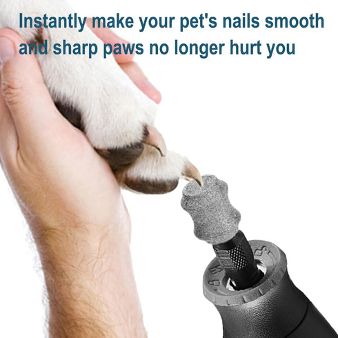 Diamond Dog Nail Grinder for Dremel - Dog Nail Grinder Attachment Bits for Large Medium and Small Dogs Cats Animals Nail Trimming (C...