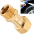 Pressure Washer Swivel Fitting, M22 14mm Pressure Washer Gun Swivel Brass Pipe Fitting for Cleaning Machine, 4500 PSI...