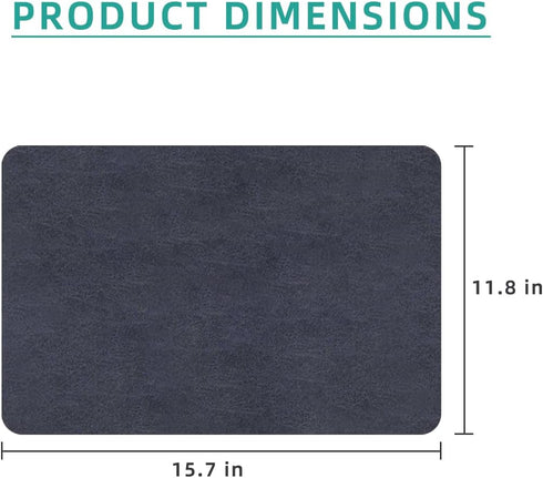 Coffee Mat Hide Stain Backed Absorbent for Kitchen Counter Absorbent Mat,Dish Drying Mat Coffee Bar Accessories Fit Under Coffee Machine Coffee Po...