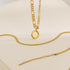 RLMOON Gold Layered Initial Necklace Set for Women Letter Pendant Necklace 18K Gold Plated Trendy Herringbone Snake Choker Figaro Chain Necklace J...