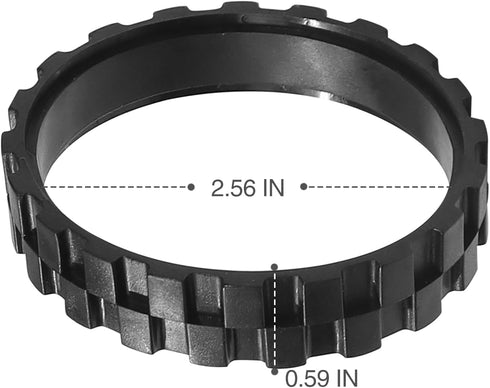 2 Pieces Replacement Tires for i-Robot Room-ba S9, j7, 500,600,700,800,900, e and i Series Models, Anti-Slip Wheel Tires Replacement Parts...
