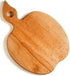 Apple-shaped Solid Wood Cutting Board With Handle For Fruit, Veggies, Cheese – Small Wooden Bread Board, Cheese Serving Platter, Round Charcuterie...