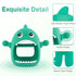Cute Shark Teething Mitten Toy for Babies, Never Drop Silicone Baby Teether, Hand Pacifier for Babies to Suck and Chew, Toy for Teething Babies (G...