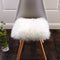 Softlife White Small Faux Fur Sheepskin Throw Rug Fluffy Shag Fur Chair Cover Pad Washable Square Area Rugs for Living Room Bedroom Dorm 20" x 20"...