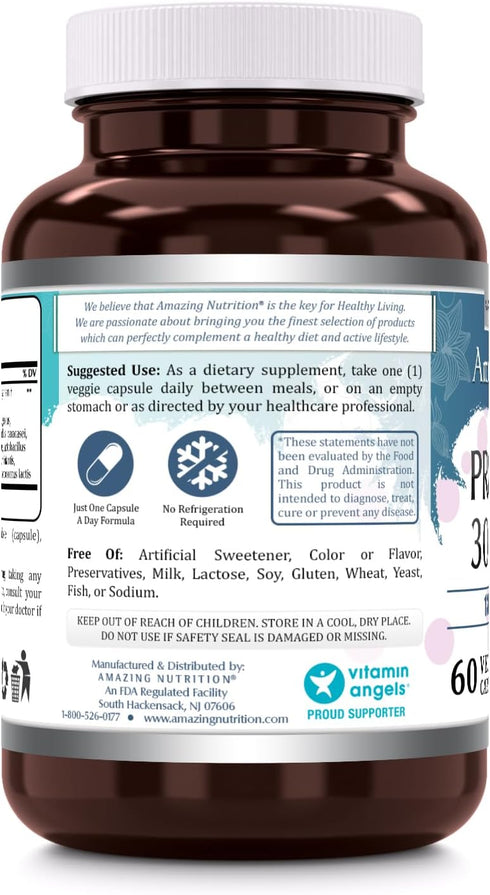Probiotic 13 Strains, 60 Veggie Capsules *Promotes Digestive & Immune Health *Supports Intestinal Health *Restores Natural Balance of Good Bacteri...