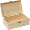 Zhou Pine Wood Storage Box - Natural DIY Accessories Set with Hinged Lid and Front Buckle, Perfect for Art Lovers and Family Collections...