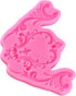 Baroque Fondant Molds Scroll Border Lace Silicone Molds Relief Flower Mold For Cake Decorating Cupcake Topper Chocolate Candy Gum Paste Polymer Cl...