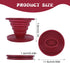 Prasacco Pour Over Coffee Maker Collapsible Pour Over Coffee Dripper Portable Camping Coffee Maker Reusable Silicone Pour Over Coffee Filter for B...