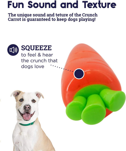 Petstages Crunch Veggies Carrot Dog Chew Toy, Large...