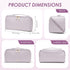 Travel Makeup Bag,Large Capacity Cosmetic Bags for Women,Waterproof Portable Pouch Open Flat Toiletry Bag Make up Organizer with Divider and Handl...