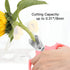 Flower Scissors, Strong Floral Shears, Premium Steel Garden Pruning Shears Floral Fruits Leaf Scissors Hand Pruner Snip Trimming Tool for Gardenin...