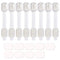 Baby Safety Locks - Maveek 8 Pack Child Proofing Lock For Drawers Doors Cupboard Dresser Door Closet Toilet Seat Oven Refrigerator, Adjustable Tra...