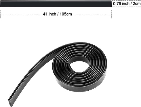 Squeegee Replacement Silicon Rubber Blade for Shower Doors, Window, Glass Cleaning, 41 Inch (Black)...