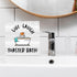 Live Laugh Toaster Bath Sign, Funny Bathroom Decor, Gift for Dark Humor Lover Wooden Sign 5 x 5 inch, Farmhouse Guest Half Bathroom Dark Humor Dec...