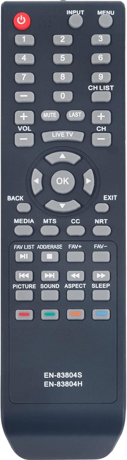 EN-83804S Replace Remote Control for Sharp TV LC-32Q3180U LC-32Q3170U LC-32Q3100U LC-40Q307U LC-40Q3000U LC-40P3000U LC-43Q3000U LC-65Q6020U LC-Q3...