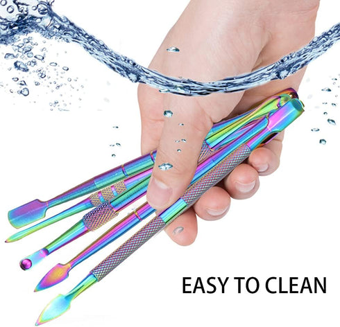 6 Pcs Wax Carving Tools Set, Stainless Steel Wax SculptingTool with Portable Metal Case, Double-Headed Modeling Tools for Wood, Clay, Pottery, Rai...