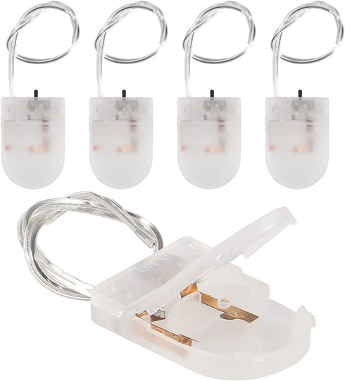 5pcs Button Battery Holder Coin Cell Battery Holder with Switch CR2032 1 X 3V Battery Holder Battery Storage Boxes Cover with Wires On ON-Off Swit...