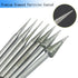 Luo ke 7 Pcs Diamond Burr Sets,1/8'' Shank Long Cone Shape Diamond Mounted Grinding Bits for Dremel Rotary Tool,Hand Drill (D Type)...