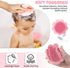 Baby Hair Scalp Massage Shampoo Brush with Soft Baby Bath Brush Silicone Massage Brush for All Hair Kid Newborn Toddler??...