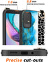 Case for TCL ION V, TCL ION X Phone Case,Fashion Marble Pattern Wrist Strap Stand Case with Tempered Glass Screen Protector Wristband Bracelet Pho...